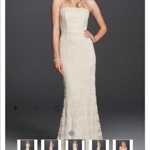 David’s Bridal wedding dress size 2 sash included